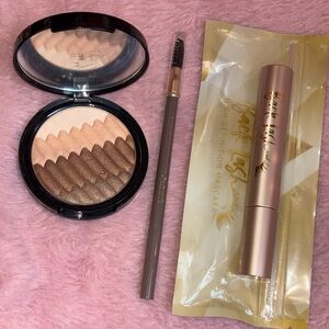 Belle Beauty Chevron Eyeshadow Pallete and Brow Pen and Mascara